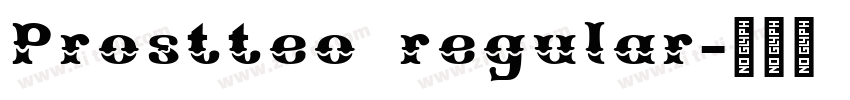 Prostteo regular字体转换